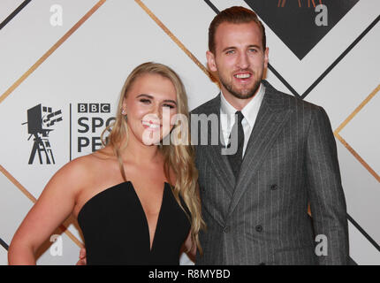 Birmingham, Großbritannien. 16. Dez 2018. Harry Kane auf dem roten Teppich vor der BBC Sports Personality Awards 2018 Genting Arena, Birmingham, Vereinigtes Königreich. Credit: Ben Stand/Alamy leben Nachrichten Stockfoto