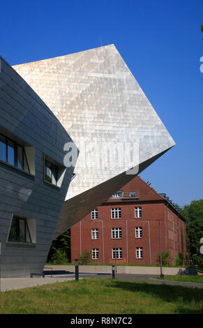 Eingang im Zentralgebäude der Leuphana Universität, Libeskind-Bau, Lüneburg, Lüneburg, Niedersachsen, Deutschland, Europa Stockfoto