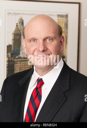 Portrait von Steven Anthony Ballmer ex-CEO von Microsoft Stockfoto