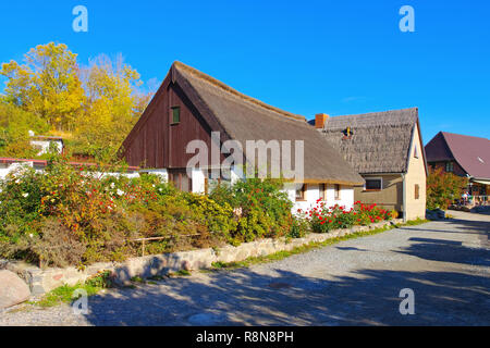 Dorf Vitt in der Nähe von Kap Arkona, Insel Rügen in Deutschland Stockfoto