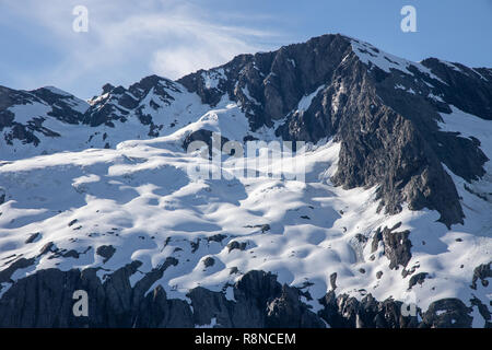 Mt Rob Roy, gesehen aus dem Französischen Ridge, Mt Aspiring Nationalpark, Neuseeland. Stockfoto