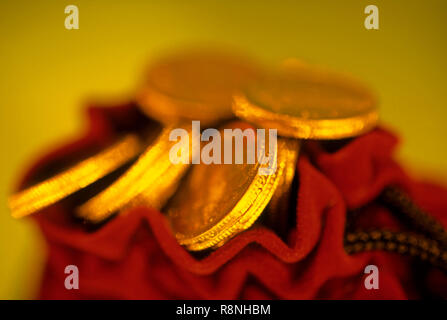 Gold-Münzen Stockfoto