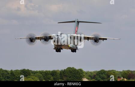 Airbus A400M Atlas militärische Transportflugzeuge an der Royal International Air Tattoo 2018 Stockfoto