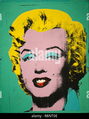 Grüne Marilyn, Andy Warhol, 1962, Acryl und Siebdruck auf Leinen Stockfoto