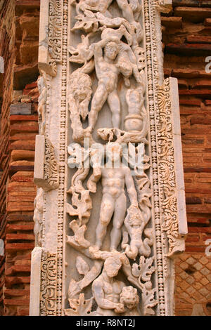 Libyen. Leptis Magna archäologische Stätte. Ruinen der römischen Stadt zum Weltkulturerbe der UNESCO gehört. Stockfoto