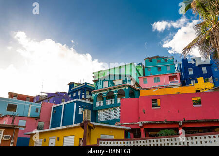 La Perla schöne Viertel in der Altstadt von San Juan bei Sonnenaufgang Stockfoto