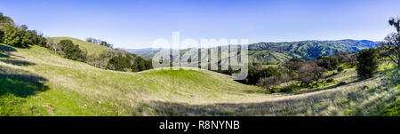 Panorama in Sunol regionale Wildnis, Osten San Francisco Bay Area, Kalifornien Stockfoto