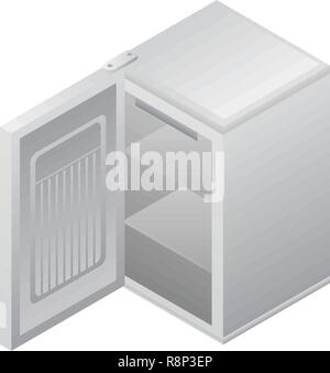 Öffnen Gefrierschrank Symbol, isometrische Stil Stock Vektor