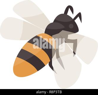 Bee Symbol, isometrische Stil Stock Vektor