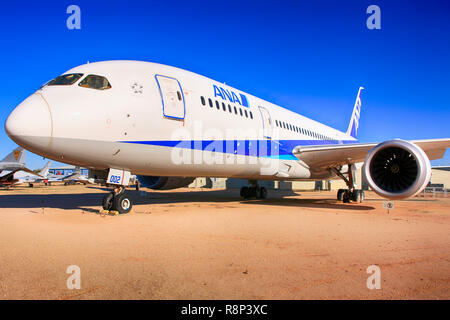 2009 Boeing 767-8 Dreamliner Prototyp airliner auf Anzeige an den Pima Air & Space Museum in Tucson, AZ Stockfoto