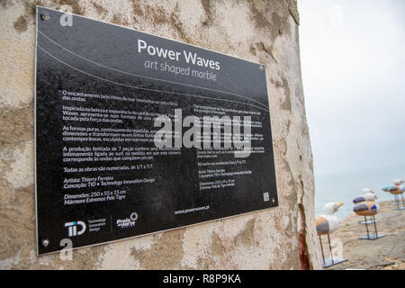 Nazaré Canyon, Canhão da Nazaré Surf World Record grosse Wellen Stockfoto