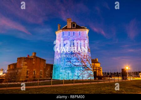 Frankreich, Finistere, regionale natürliche Armoric Park, Camaret-sur-Mer, Vauban Turm Festival, als UNESCO-Welterbe Stockfoto