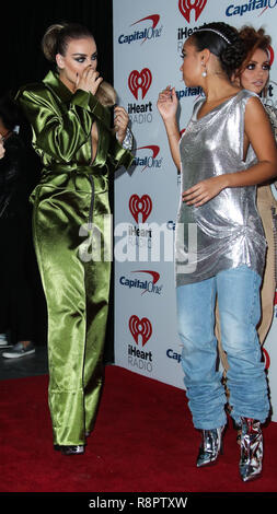 LAS VEGAS, NV, USA - 22. SEPTEMBER: Perrie Edwards, leigh-anne Pinnock, wenig Mix in der Presse während der 2017 iHeartRadio Music Festival - Tag 1 bei der T-Mobile Arena hielt am 22. September 2017 in Las Vegas, Nevada, USA. (Foto von Xavier Collin/Image Press Agency) Stockfoto