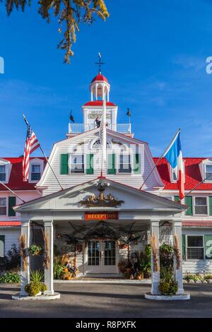 Kanada, Quebec, Cote Nord Region, Saguenay Fjord, Tadoussac, Hotel Tadoussac Stockfoto