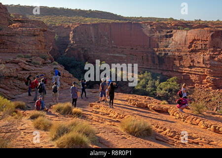 Wandern Sie auf der RIM-Wanderung im Kings Canyon Stockfoto