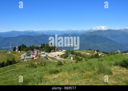 Italien, Piemont, Panorama vom Berg Mottarone (1491 m) Stockfoto