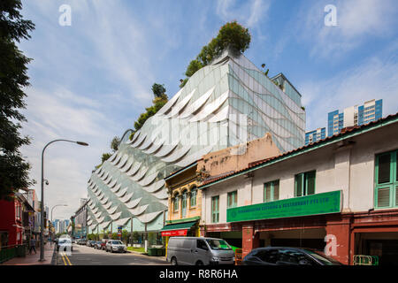 Mustafa Center ist eine von Singapur an der 24-Stunden-Rezeption Einkaufszentren auf Syed Alwi Road im kulturellen Viertel Little India. Ein beliebter Ort für Touristen Stockfoto