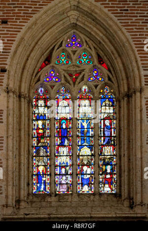 Frankreich, Gers, Simorre, Wehrkirche aus dem 14. Jahrhundert Stockfoto