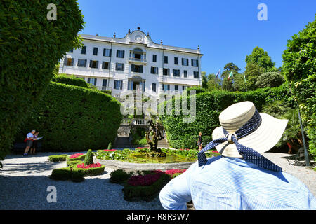 Italien, Lombardei, Comer See, Tremezzo, Villa Carlotta, in 1690 der Mailänder Bankier Giorgio Clerici II gehört nun der Staat Stockfoto