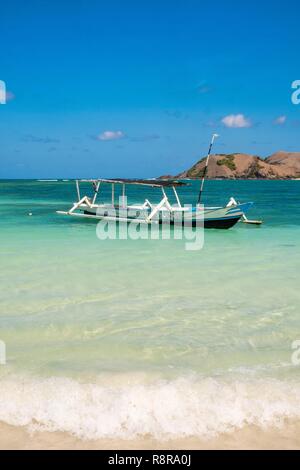 Indonesien, Lombok, Kuta, Tanjung Ann Strand Stockfoto