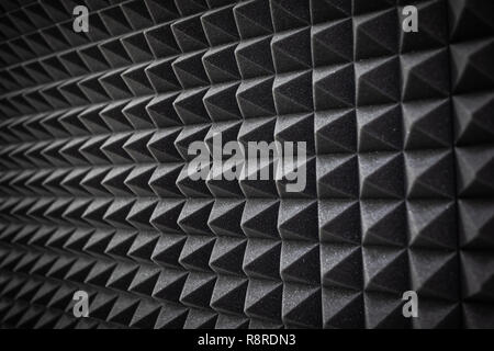 Foam Schallisolierung Beschichtung close-up. Recording Studio details Stockfoto