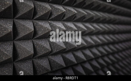 Foam Schallisolierung Beschichtung close-up. Recording Studio details Stockfoto