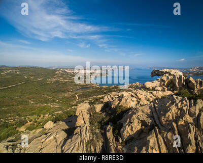 Capo d ' Orso Palau Sardinien Italien. Blick auf den Bären-Felsen. Östlich des Hafens von Palau. Costa Smeralda Sardinien Italien Stockfoto