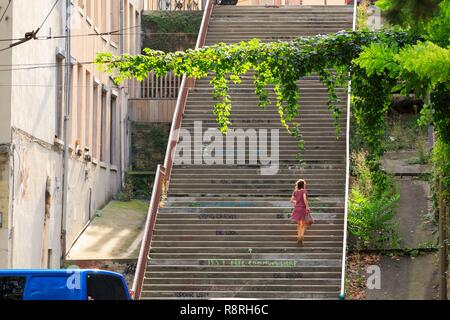 Frankreich, Rhône, Lyon, 4. Arrondissement, Le Plateau Stadtteil La Croix Rousse, rue Général de Sève Stockfoto