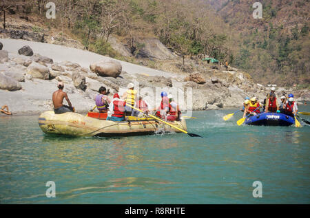 River-Rafting Stockfoto