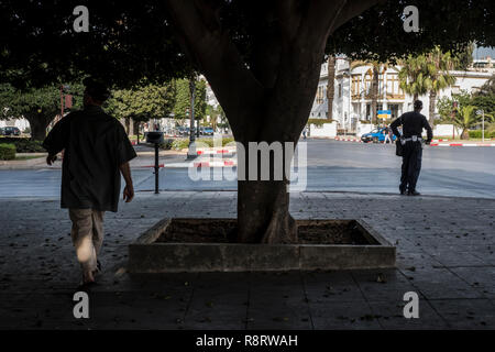 Rabat, Marokko - 23. September 2017: Street Scene in der Innenstadt von Rabat Stockfoto