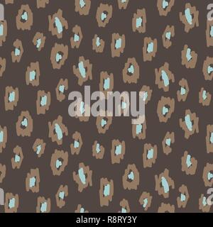 Nahtlose gefleckte Tier Haut abstract vector Pattern. Stock Vektor