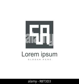 Anfangsbuchstaben PA Logo Vorlage Vektor Design Stock Vektor