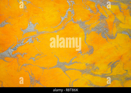 Hintergrund von texturierten handgefertigte Thai marmoriert momi Maulbeerpapier mit einem zufälligen Muster Stockfoto