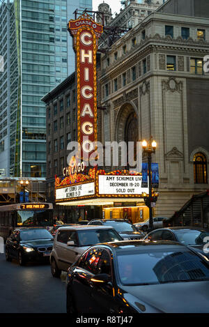 Chicago, USA. 17. Dezember 2018. Chicago Theater hosts Sell-out zeigt von der Schauspielerin und Comedienne Amy Schumer. Credit: Stephen Chung/Alamy leben Nachrichten Stockfoto