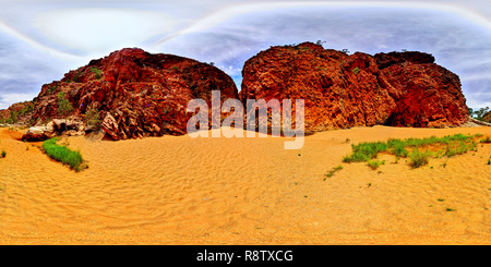 360 Grad Panorama Ansicht von Redbank Gorge Panorama HDR-Automatik