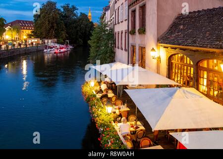 Frankreich, Bas Rhin, Straßburg, Altstadt zum Weltkulturerbe der UNESCO, Restaurant Marco Polo Stockfoto