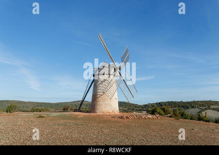 Frankreich, Aveyron, Causses und Cevennen, mediterranen Kulturlandschaft Agro-weidewirtschaft, als Weltkulturerbe von der UNESCO, der Causse du Larzac, Stockfoto
