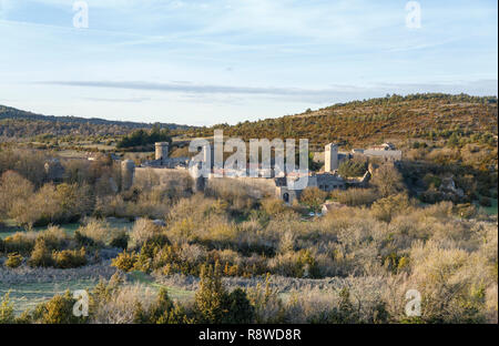 Frankreich, Aveyron, Causses und Cevennen, mediterranen Kulturlandschaft Agro-weidewirtschaft, als Weltkulturerbe von der UNESCO, der Causse du Larzac, Stockfoto