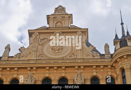 Albert Street, Jugendstilviertel, Riga, Lettland Stockfoto