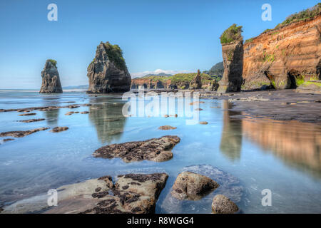 Drei Schwestern, New Plymouth, Taranaki, North Island, Neuseeland Stockfoto