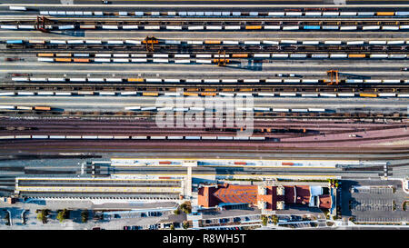 San Bernardino Santa Fe Depot oder San Bernardino, San Bernadion, CA, USA Stockfoto