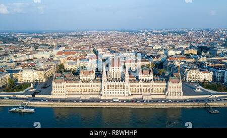 Ungarischen Parlament oder Országház, Budapest, Ungarn Stockfoto