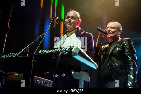 Himmel 17. Führen Sie die O2 Academy in Bournemouth mit: Heaven 17, Glenn Gregory, Martyn Ware Wo: Bournemouth, Großbritannien Wann: 16 Aug 2018 Quelle: WENN.com Stockfoto