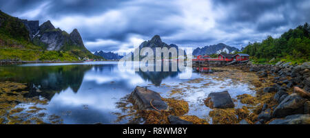 Reinebringen, Lofoten, Norwegen Stockfoto