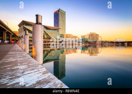 Darling Harbour Reflexion Stockfoto