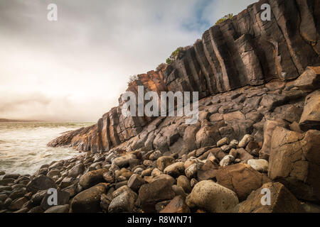 Basalt Seascape, Blackpoint, Western Australia Stockfoto