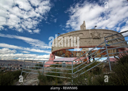 Blick auf zaisan Memorial in Ulan Bator, Mongolei Stockfoto