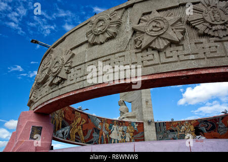 Blick auf zaisan Memorial in Ulan Bator, Mongolei Stockfoto