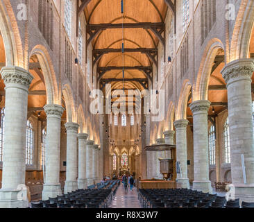 Innenraum der Gebäude aus dem 15. Jahrhundert Nieuwe Kerk (Neue Kirche), Delft, Groningen (Holland), Niederlande Stockfoto