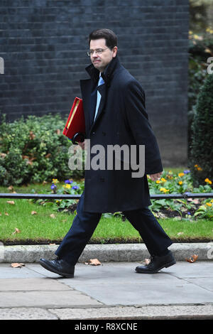 Gehäuse Staatssekretär James Brokenshire kommt in Downing Street, London, für eine Sitzung des Kabinetts. Stockfoto